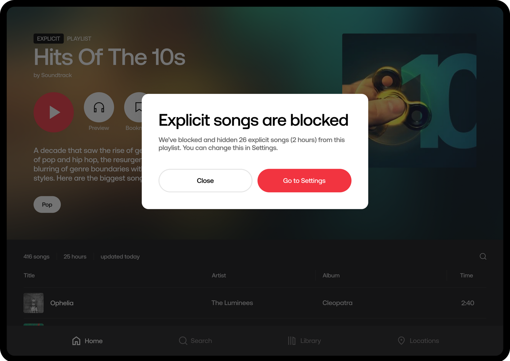 We keep things appropriate.